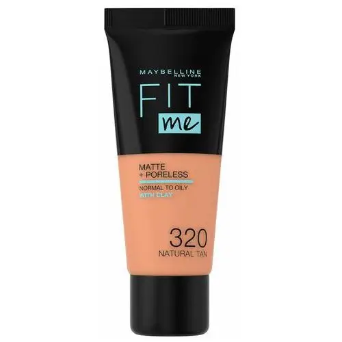 Maybelline Fit Me! Matte + Poreless podkład 30 ml dla kobiet 320 Natural Tan