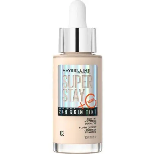 Maybelline new york Super stay 24h skin tint długotrwały podkład rozświetlający z witaminą c 03 30ml