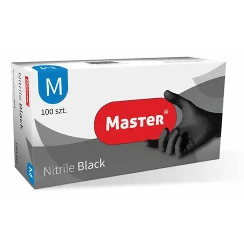 Master nitrile black rękawiczki nitrylowe m (czarne) Medasept