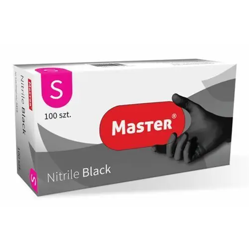 Master nitrile black rękawiczki nitrylowe s (czarne) Medasept