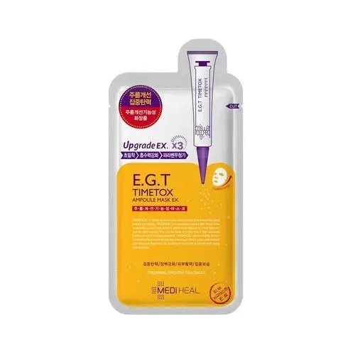 Mediheal e.g.t timetox ampoule mask ex, 25 ml. przeciwzmarszczkowa maska-ampułka do twarzy - mediheal