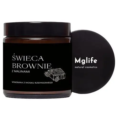 Świeca Brownie z Malinami 120ml Mglife