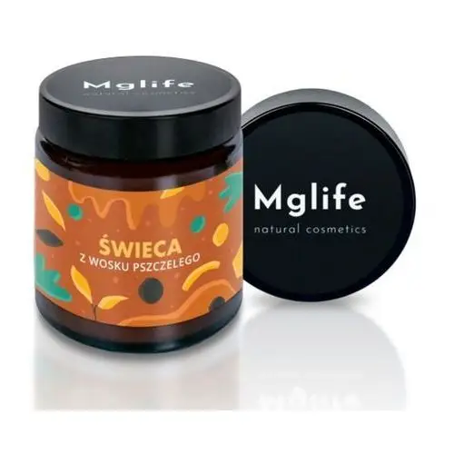 Świeca z Wosku Pszczelego 120ml Mglife,85