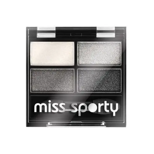 Miss sporty studio colour quattro eye shadow poczwórne cienie do powiek 404 real smoky/smoky black 5g, 165-01396