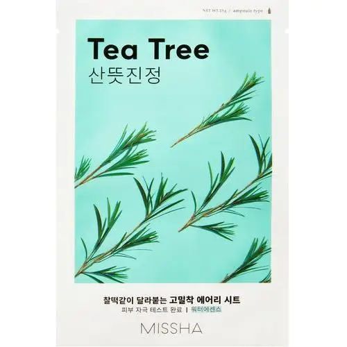 Missha airy fit sheet mask (tea tree) 19g