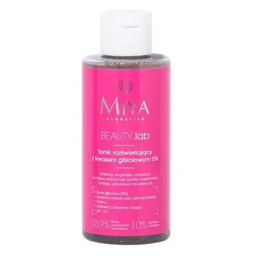 Tonik rozświetlający z kwasem glikolowym 5% 150 ml Miya Cosmetics BEAUTY.lab,37