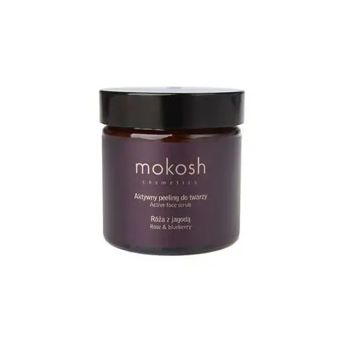 Mokosh cosmetics Mokosh aktywny peeling do twarzy róża z jagodą 60 ml
