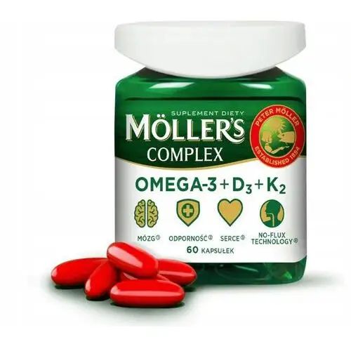 Möller's Suplement diety omega-3, d3 i k2