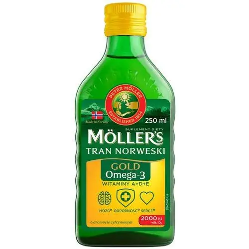 Möller's Suplement gold tran norweski cytrynowy