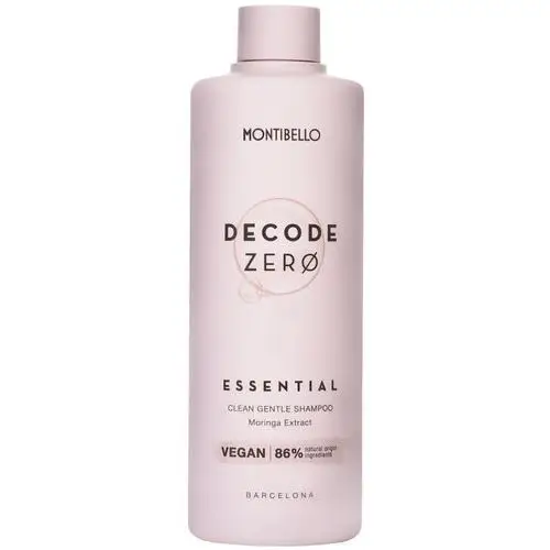 Decode zero esential clean gentle shampoo – odżywczy szampon do włosów, 1000ml Montibello