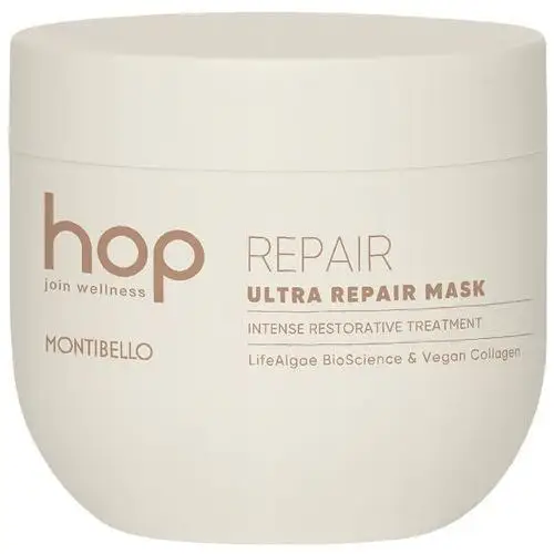 Hop repair ultra, maska do włosów suchych i zniszczonych, 500ml Montibello