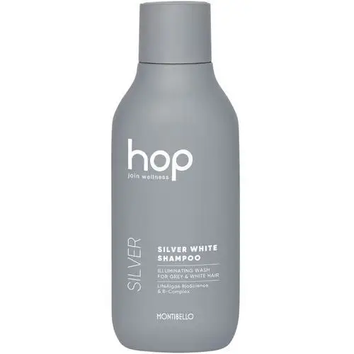 Montibello hop silver white - szampon rozświetlający do włosów siwych, 300ml