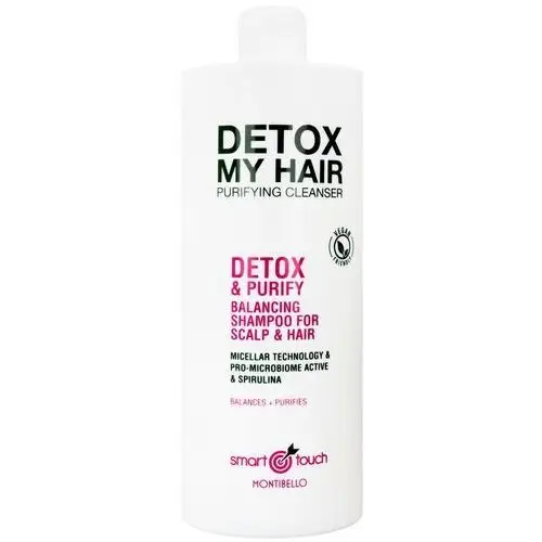 Montibello smart detox purifying cleanser, szampon do włosów 1000ml