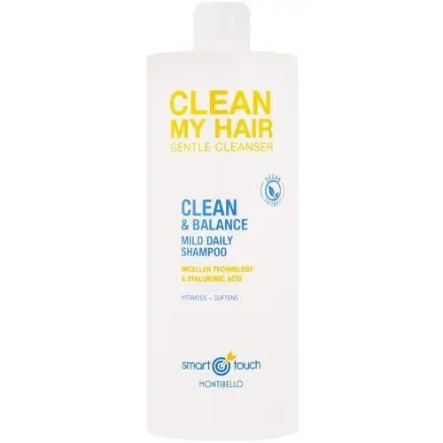 Montibello smart touch clean my hair - wegański szampon nawilżający, 1000ml