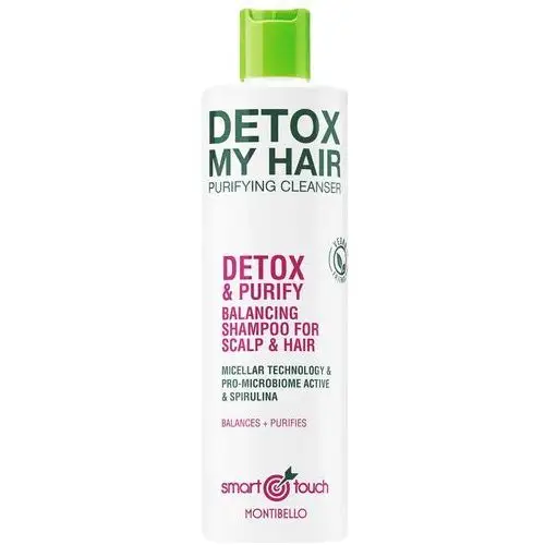 Smart touch detox my hair detox & purify oczyszczający szampon do włosów do codziennego stosowanie 300ml Montibello
