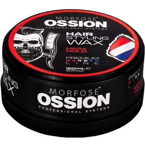 Ossion hair styling wax mega hold – bardzo mocno utrwalający wosk do stylizacji, 150ml Morfose