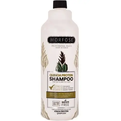 Morfose quinoa protein shampoo – wzmacniający szampon do włosów suchych i kruchych, 1000ml