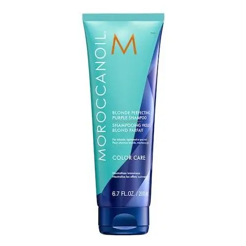 Moroccanoil blonde perfecting, fioletowy szampon ochładzający odcień, 200ml, 537407