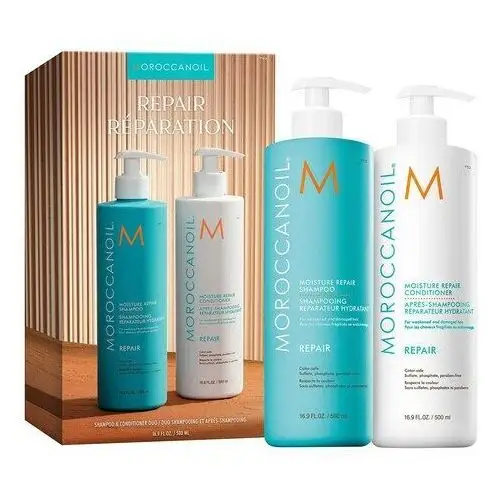 Moroccanoil Zestaw regenerujący z szamponem i odżywką do włosów