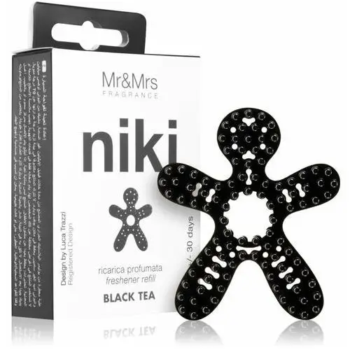 Mr & Mrs Fragrance Niki Black Tea odświeżacz do samochodu napełnienie