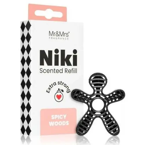 Mr & mrs fragrance niki spicy woods zapach do samochodu napełnienie 1 szt