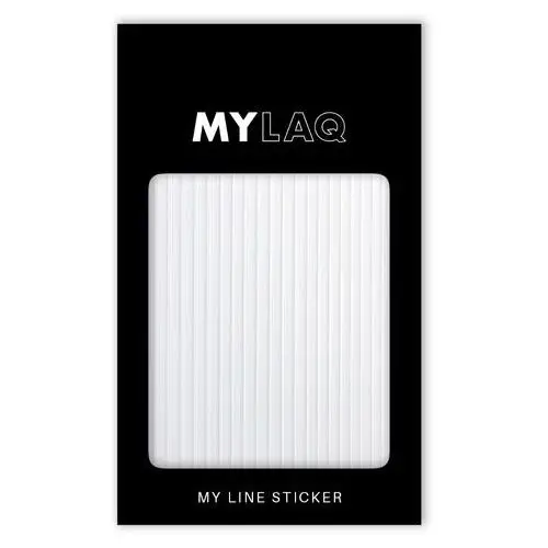 Mylaq Naklejki wodne white line sticker