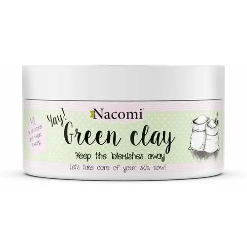 Nacomi green clay zielona glinka nawilżająca 65g