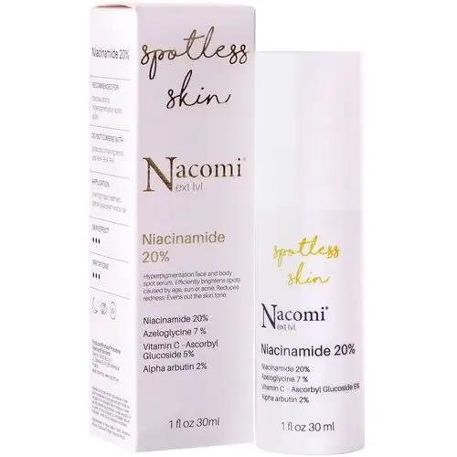 NACOMI Next Level Niacynamidy 20% Serum do twarzy rozjaśniające 30ml