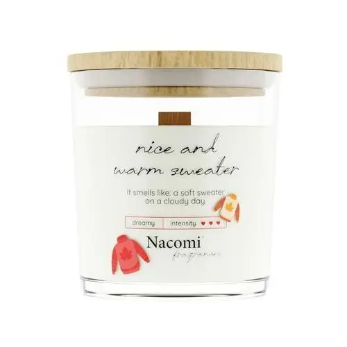 Nacomi - świeca sojowa - nice and warm sweater, 140g