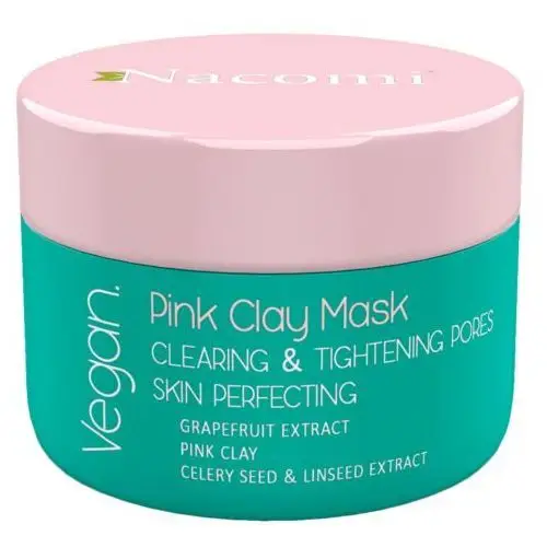 Nacomi vegan pink clay mask maska różowa oczyszczająco ściągająca 50ml, NACO-0434