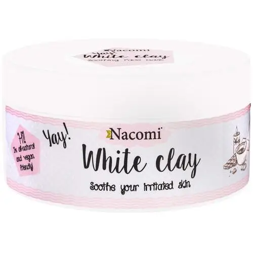 Nacomi White Clay – porcelanowa glinka do skóry suchej i delikatnej, 50 g, 797