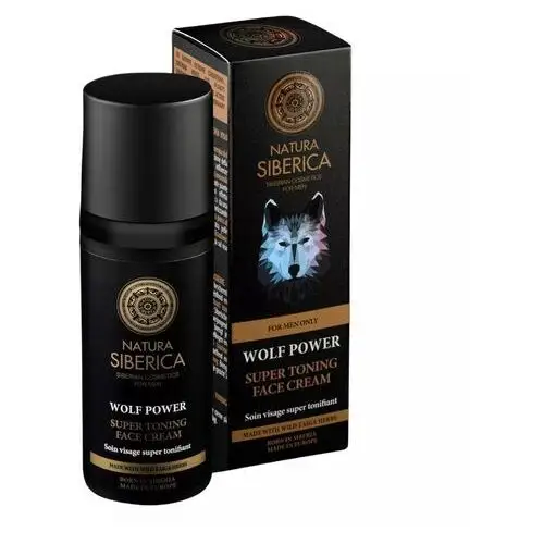 Natura siberica men wolf power, 50 ml. krem do twarzy tonizujący