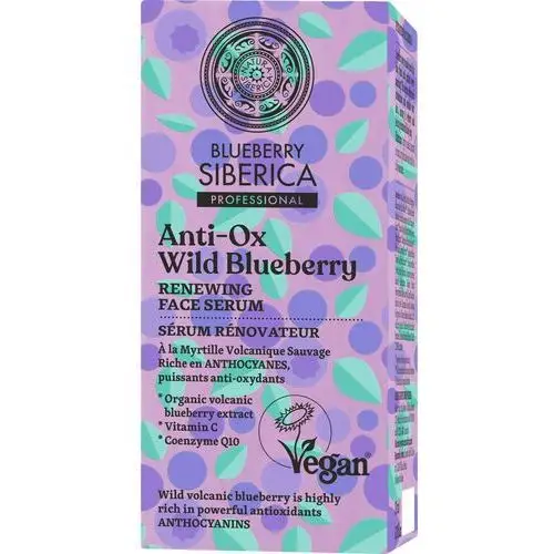 Regenerujące Serum do Twarzy Wild Blueberry, Natura Siberica, 30 ml