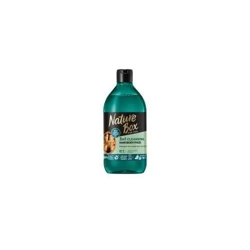 Nature Box For Men Walnut Oil 3in1 oczyszczający szampon z formułą 3w1 do włosów twarzy i ciała 385 ml