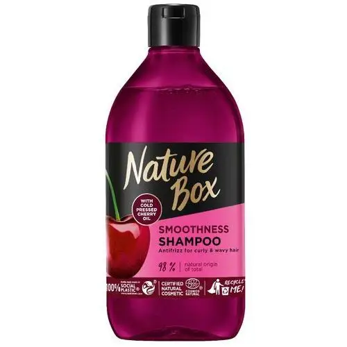 Nature box Szampon do włosów kręconych z olejem z wiśni 385 ml