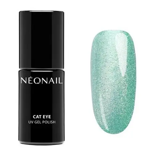 Neonail Lakier hybrydowy cat eye satin turquoise cat eye satin