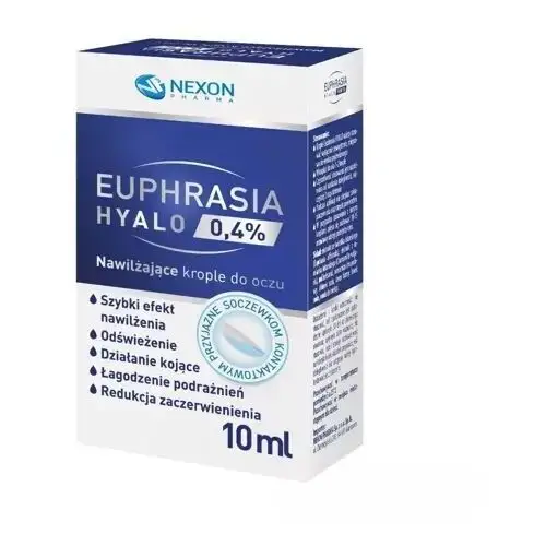 Euphrasia hyalo 0,4% nawilżające krople do oczu 10ml Nexon