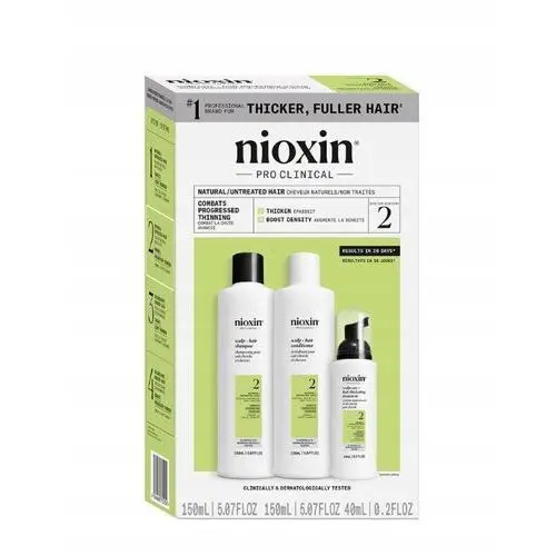 Nioxin System 2 Kit zestaw do włosów normalnych zwalczający przerzedzenie