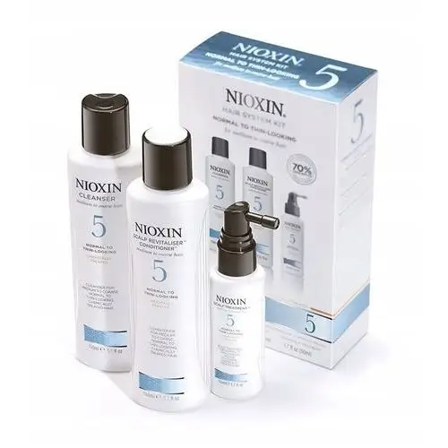 Nioxin System 5 Trial Kit Zestaw przeciw wypadniu włosów 350ml