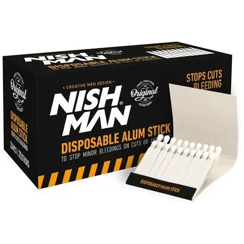 Nishman disposable alum stick - zestaw patyczków na skaleczenia, 24x20mm