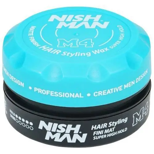 Nishman M4 Matte Super High Hold Wax - wodna pomada do stylizacji włosów, 100ml