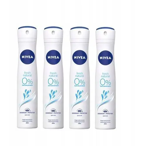 Nivea Antyperspirant Fresh Natural spray 4x200 ml