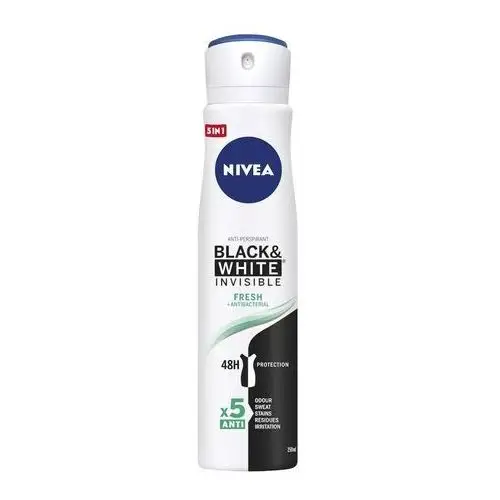 NIVEA Black & White Fresh Antyperspirant dla kobiet w spray'u 250.0 ml,1