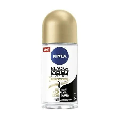 NIVEA Black & white Silky Smooth Antyperspirant damski w kulce 50.0 ml