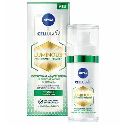 Cellular luminous 630® udoskonalające serum na przebarwienia po trądziku bb_cream 30.0 ml Nivea