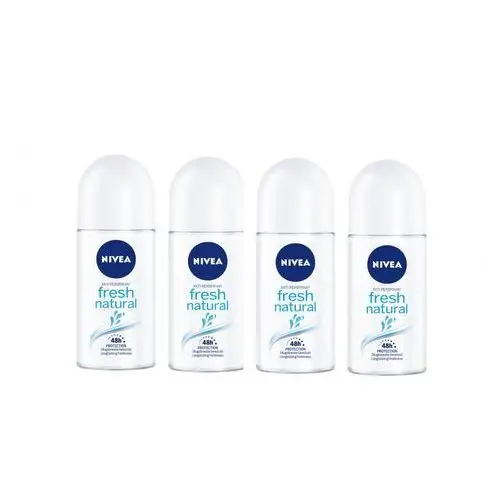 Nivea Fresh Natural Antyperspirant w kulce 4x50 ml