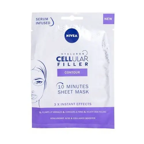 Nivea hyaluron cellular filler 10 minutes sheet mask maseczka do twarzy 1 szt dla kobiet