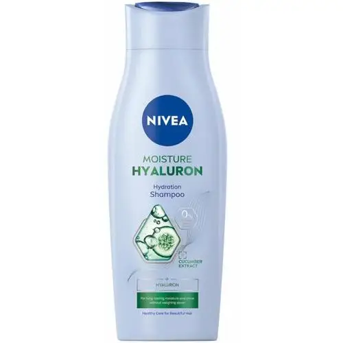 Nivea , moisture hyualuron, szampon do włosów nawilżający, 400ml