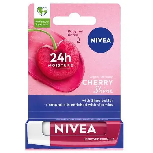 Pielęgnująca pomadka do ust Cherry Shine 4.8g Nivea,12