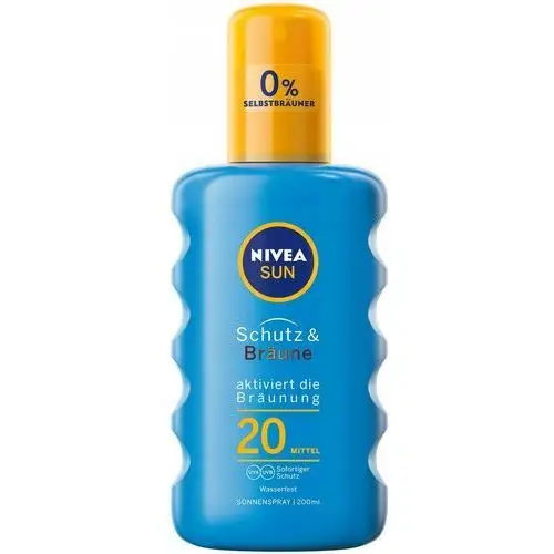 Nivea Sun,Spray przeciwsłoneczny, Spf 20, 200 ml